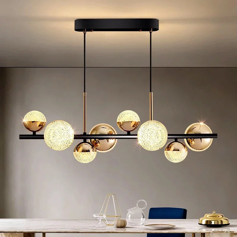 Afralia™ Modern Chandelier Pendant Light for Dining Room Ceiling, Indoor Lighting Fixture