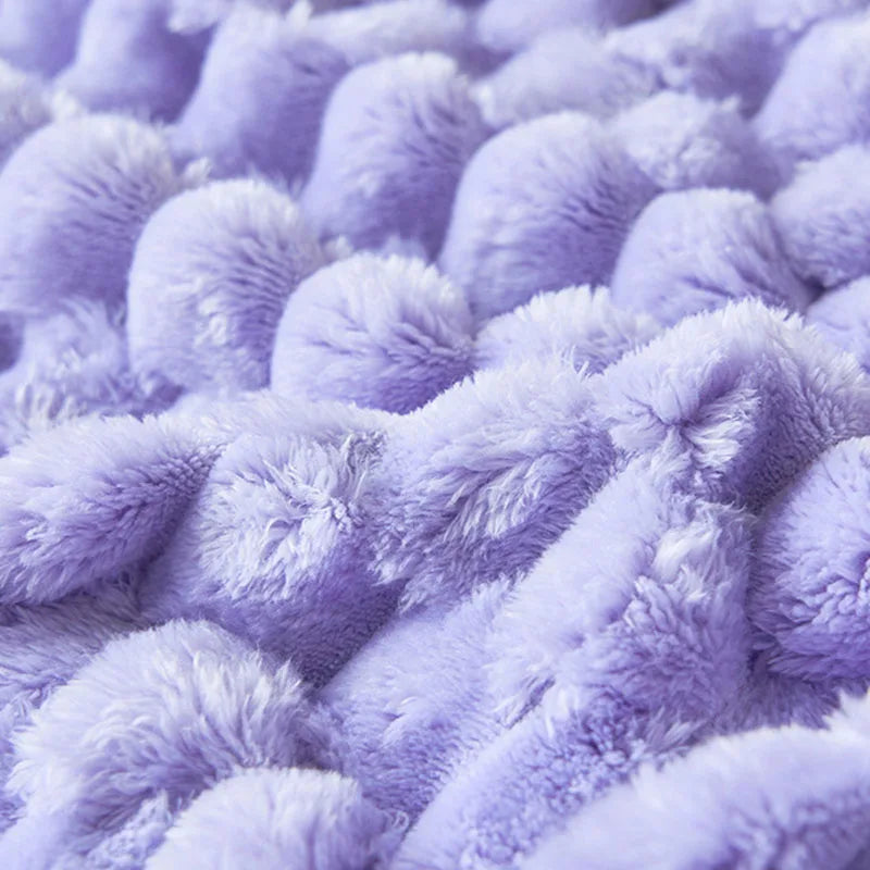 Afralia™ Cozy Taffeta Velvet Blanket - Soft Plush Fluffy Warm Comforter for Bedroom