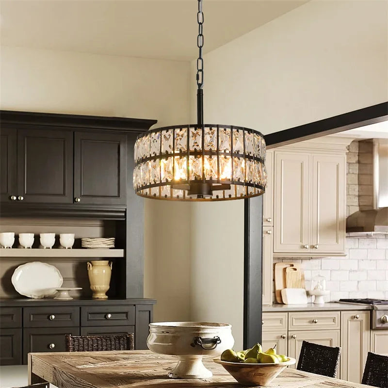 Afralia™ Crystal LED Pendant Chandelier: Luxury Nordic Design for Kitchen, Dining Room & Bedroom