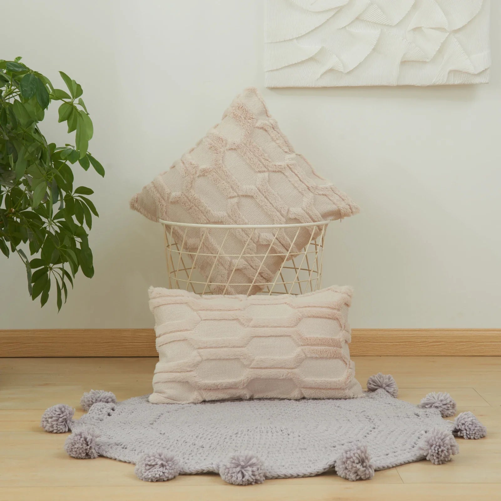 Afralia™ Diamond Embroidery Living Room Cushion Cover - Moden Home Decor