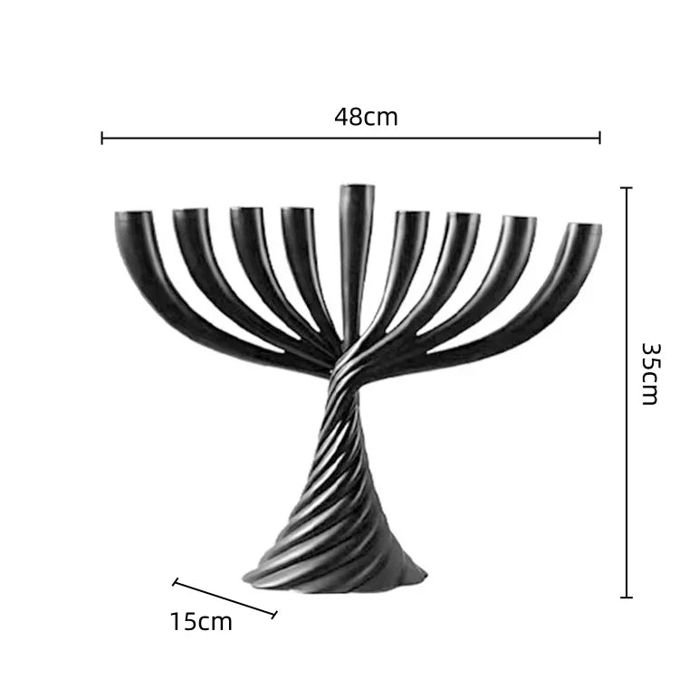 Afralia™ Gold Geometric Twist Candle Holder Set for Stylish Home Decor