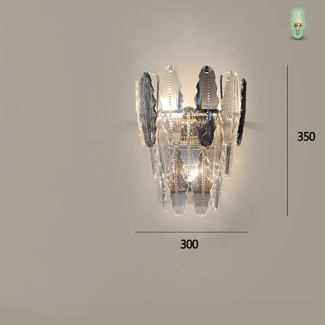 Afralia™ Diamond Crystal Chandelier Pendant Lamp LED Lighting for Elegant Living Room