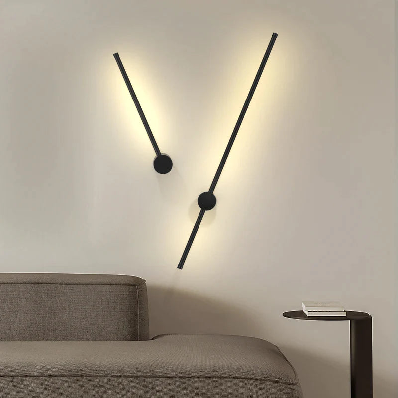 Afralia™ Modern Minimalist Wall Lamp - Nordic Fashion Strip Lamp for Bedroom, Living Room, Aisle