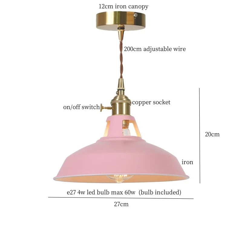 Afralia™ Blue Iron Art LED Pendant Light, Nordic Modern Style for Home and Commercial Spaces