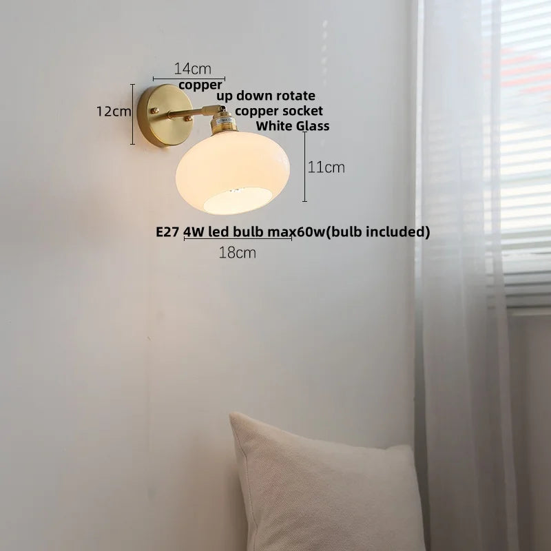 Afralia™ Moon LED Wall Lights | Modern Nordic Reading Lamp | White Up Down Rotate Bedside Aplique