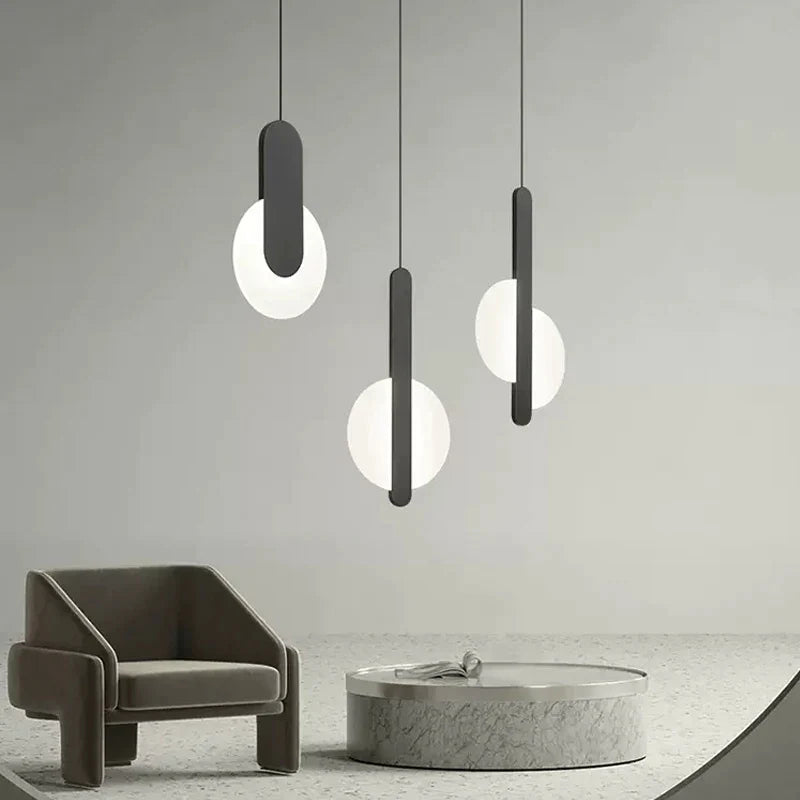 Afralia™ Modern LED Minimalist Pendant Light for Bedroom Study Living Room decor