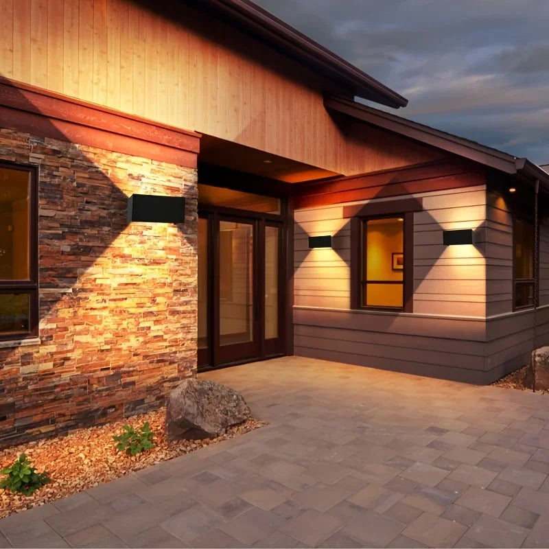 Afralia™ 24W LED Wall Light Up Down Adjustable Beam Cold IP65 Modern