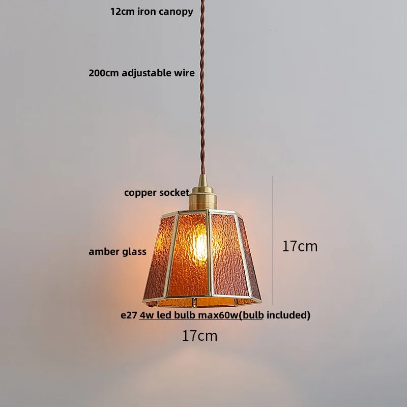 Afralia™ Glass LED Pendant Lights Modern Nordic Bar Dining Room Cafe Hanging Lamp