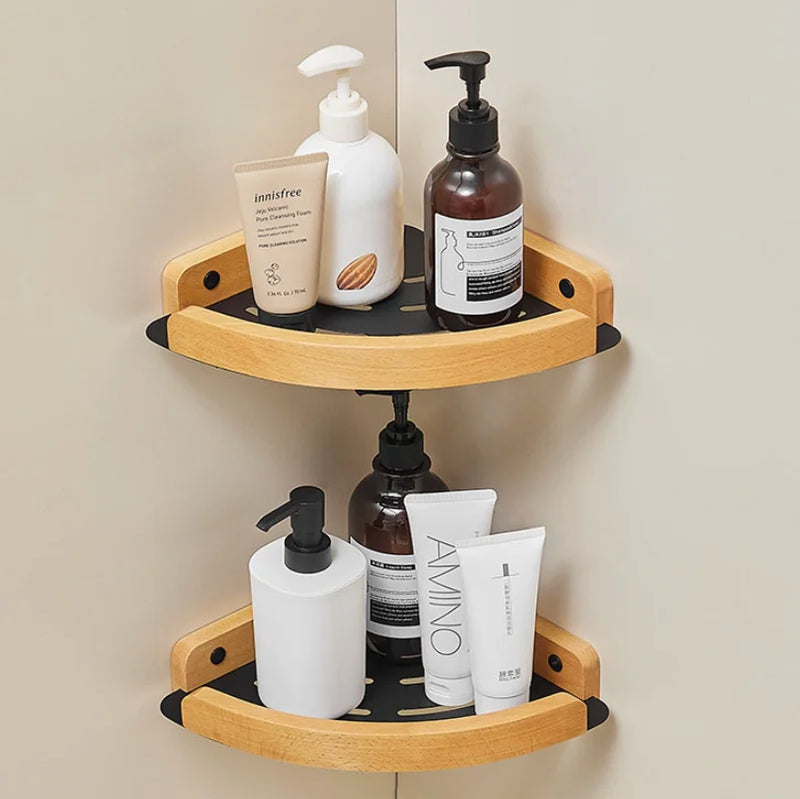 Afralia™ Triangular Bathroom Shelf for Storage and Organization