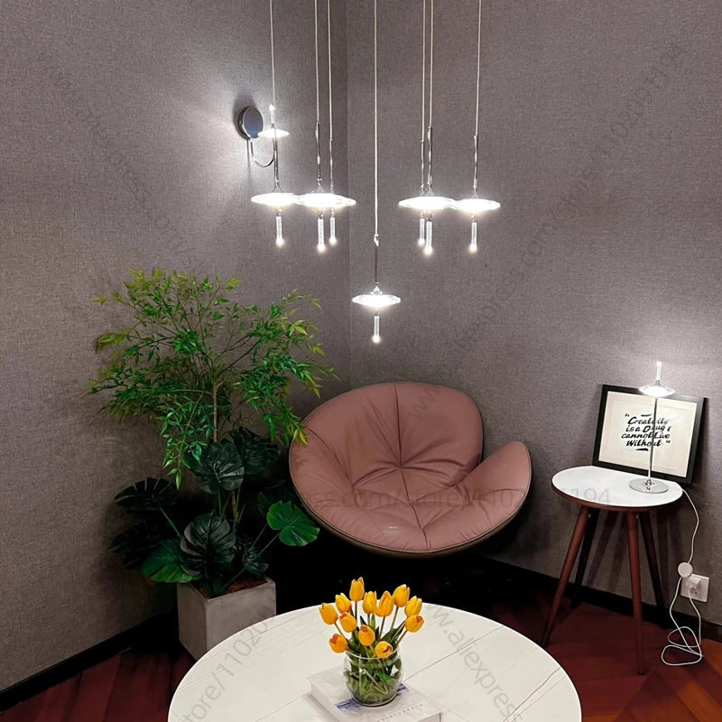 Afralia™ Chrome LED Chandelier for Stylish Home Decor & Lighting Fixtures