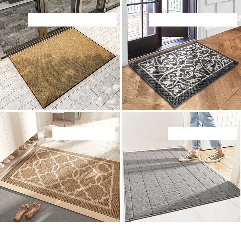 Afralia™ Nordic Polypropylene Entry Mat | Absorbent Non-slip Shoe Scraper | Durable & Easy to Clean