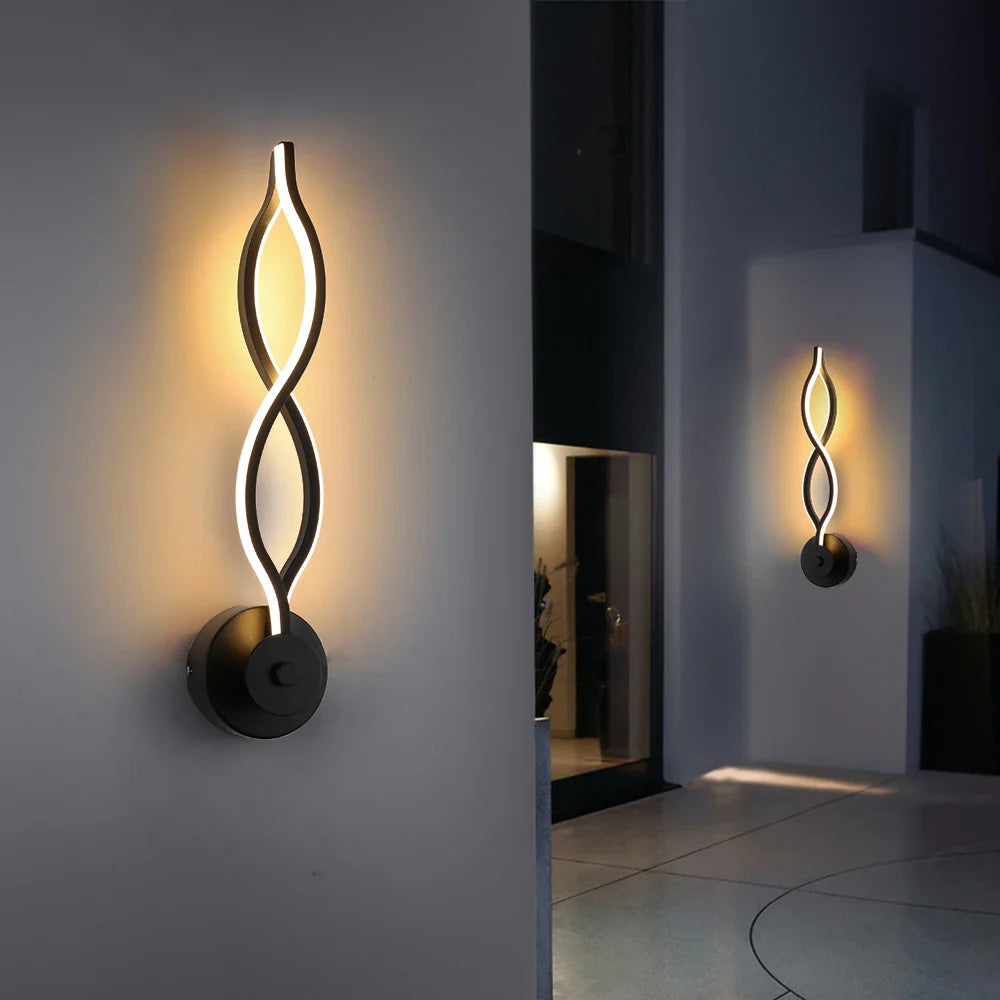 Afralia™ Modern Nordic LED Wall Lamp Sconce Light for Bedroom Living Room Aisle