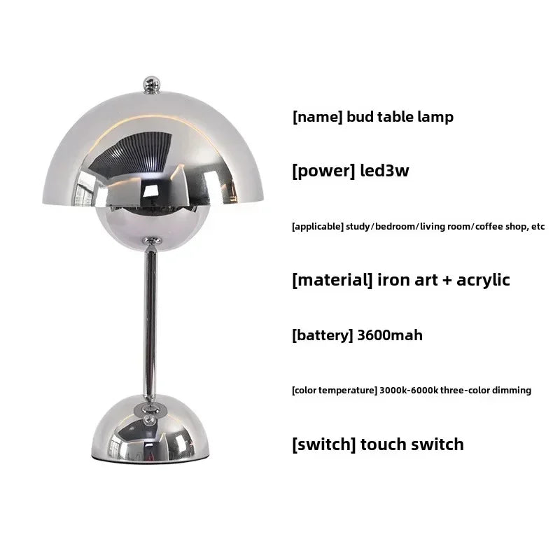 Afralia™ LED Decorative Table Lamp - 3 Color Charging Atmosphere Light