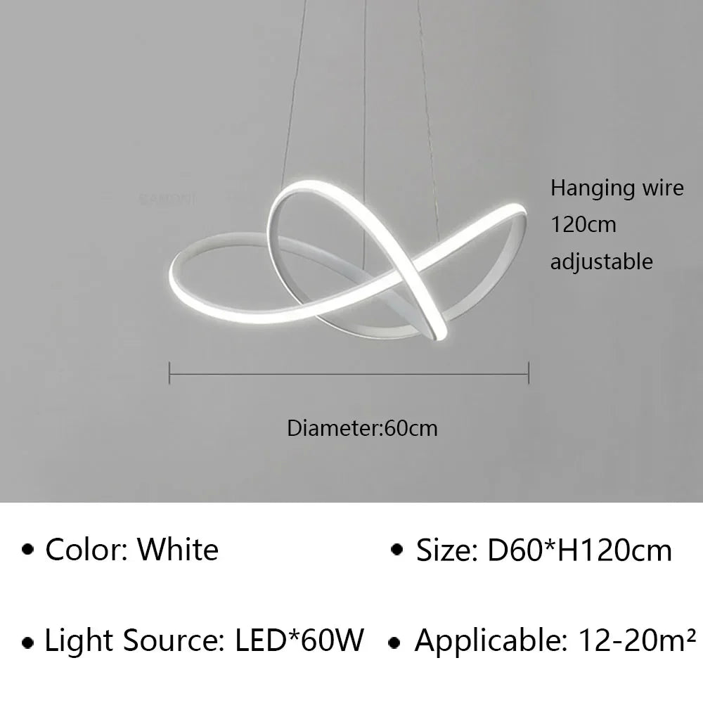 Afralia™ LED Pendant Light Modern Luster for Living Dining Hall Bedroom Hotel Decor