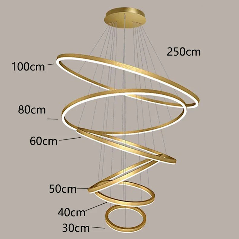 Afralia™ Nordic Stair Chandelier for Living Room, Bedroom, and Dining Room Lighting