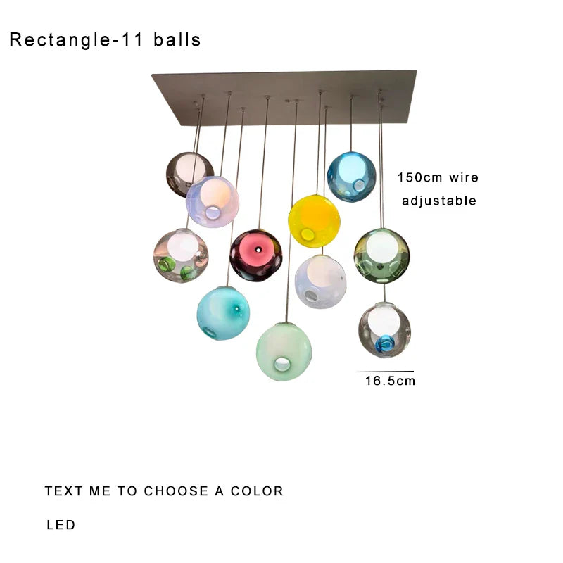 Afralia™ Clear Glass Pendant Light Dimmable LED Luxury Hanging Lamp