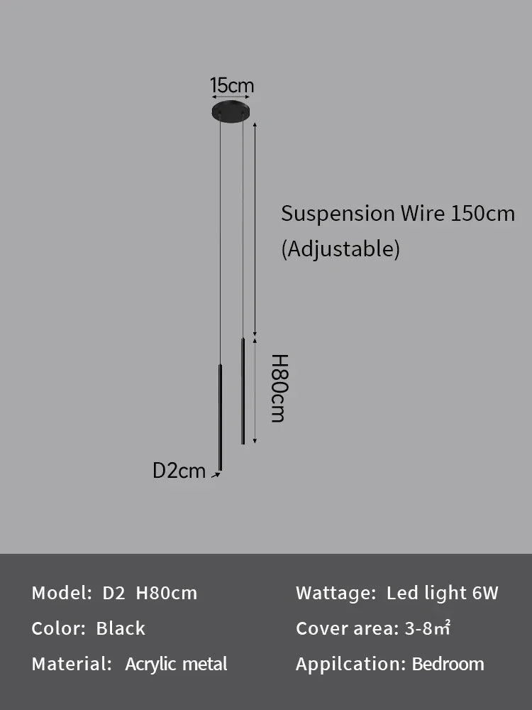 Afralia™ Modern LED Pendant Lights for Bedroom and Living Room Decor