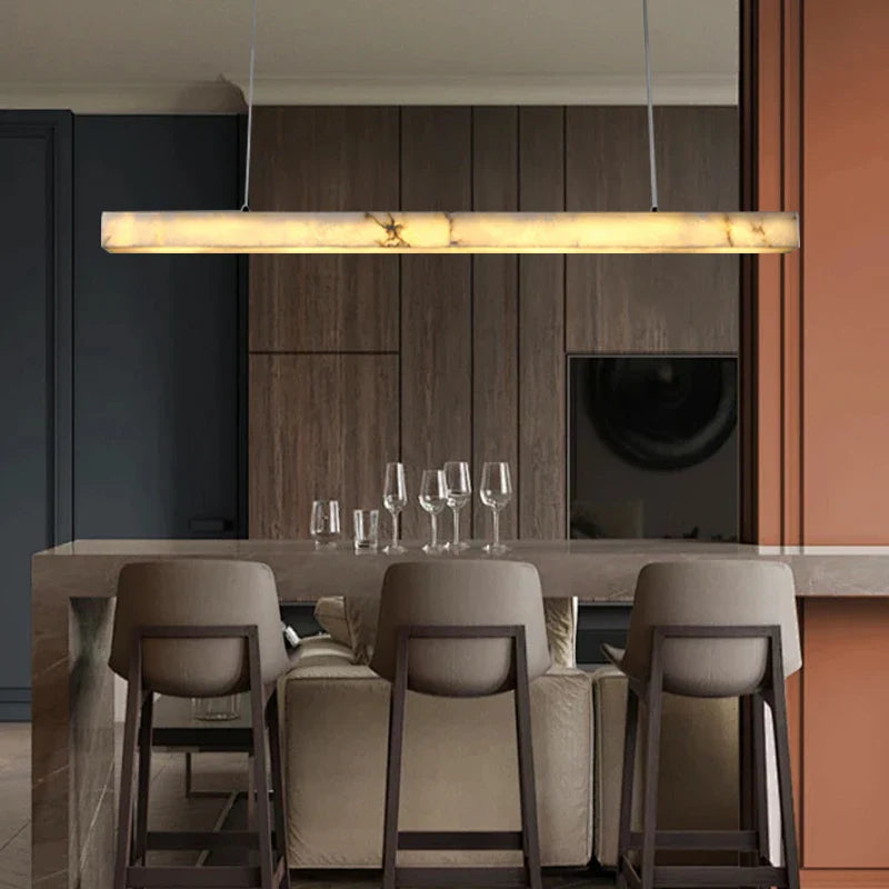 Afralia™ Marble Stone Ceiling Chandelier - Elegant Dining Room Kitchen Island Lighting