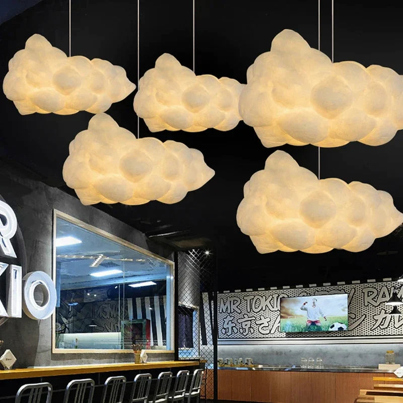 Afralia™ Modern Cloud LED Pendant Chandelier for Living Room Decor