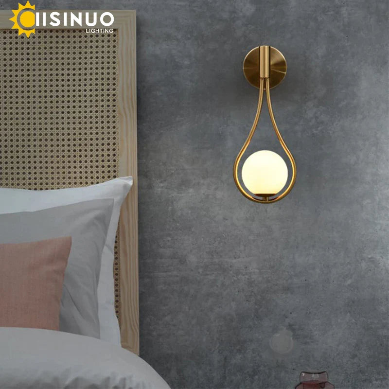 Afralia™ Gold G9 Wall Lamp Sconce - Nordic Style Lighting for Bedroom, Hallway, Study Area