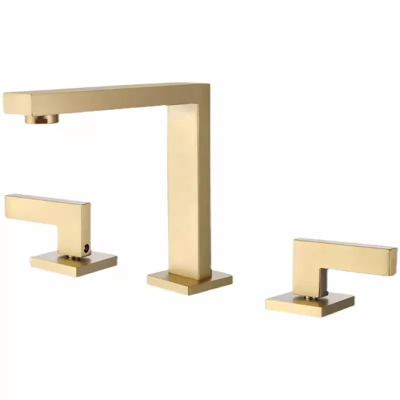 Afralia™ Brass Black Basin Faucet | Antique Waterfall Sink Faucet | Hot & Cold 3-Hole Faucet