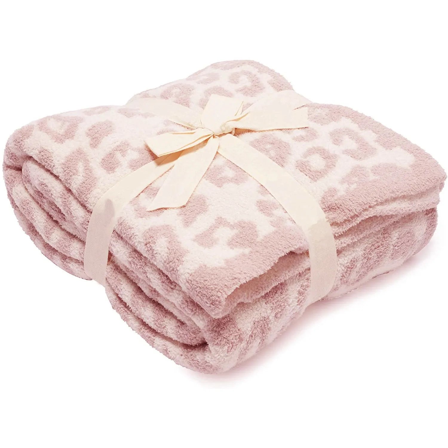 Afralia™ Leopard Print Knitted Fleece Blanket: Super Soft & Lightweight for Sofa Nap