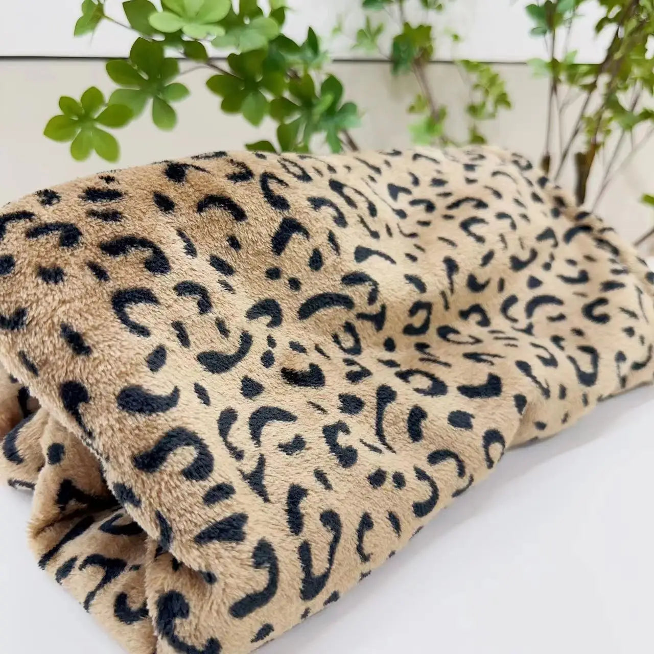 Afralia™ Leopard Print Warm Blanket for Office, Dorm, and Sofa