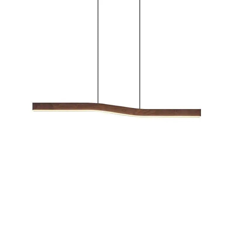 Afralia™ Minimalist Wood Metal Pendant Light. Adjustable Wire. Dimmable for Dining Room, Kitchen, Bar.