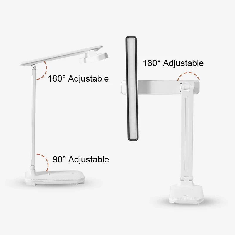 Afralia™ LED Desk Lamp USB Rechargeable Magnetic Light Reading Light - Office Bedroom Essentials