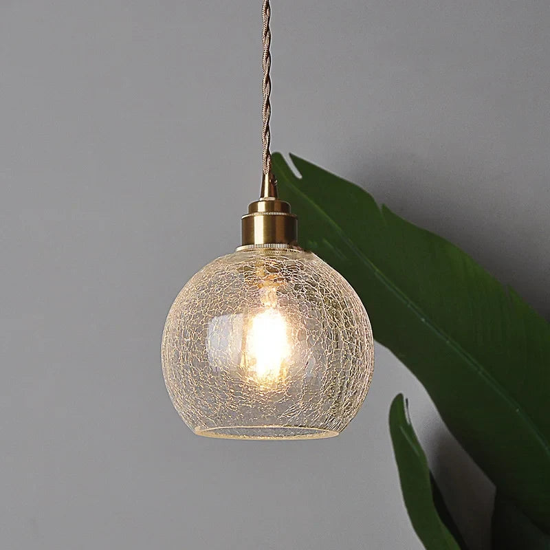 Afralia™ Glass Globe LED Pendant Light - Adjustable Modern Nordic Hanging Fixture