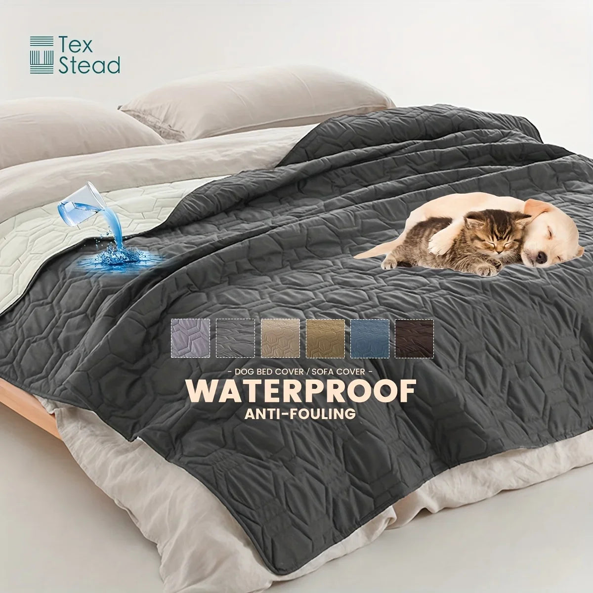 Afralia™ Pet Blanket Sofa Bed Cover & Mat for Cats Dogs - Waterproof Furniture Protector