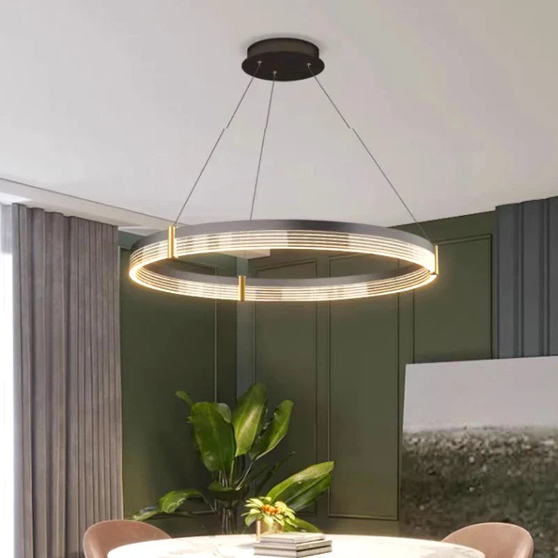 Afralia™ Modern Indoor Pendant Light Chandelier for Dining and Living Room