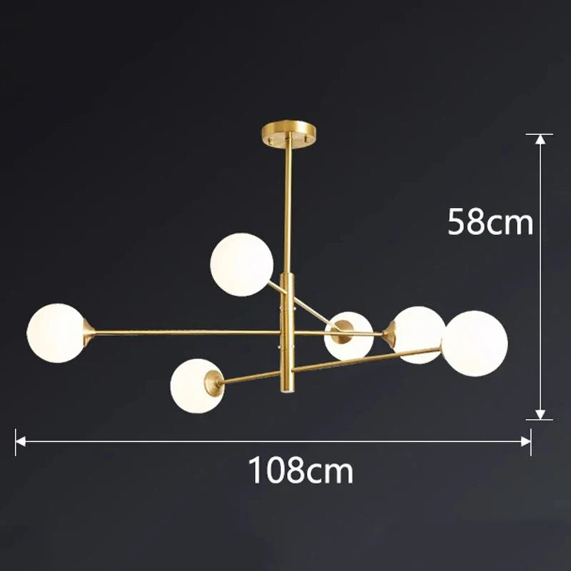 Afralia™ Nordic Stair Chandelier Living Room Bedroom Pendant Lights Ceiling Light
