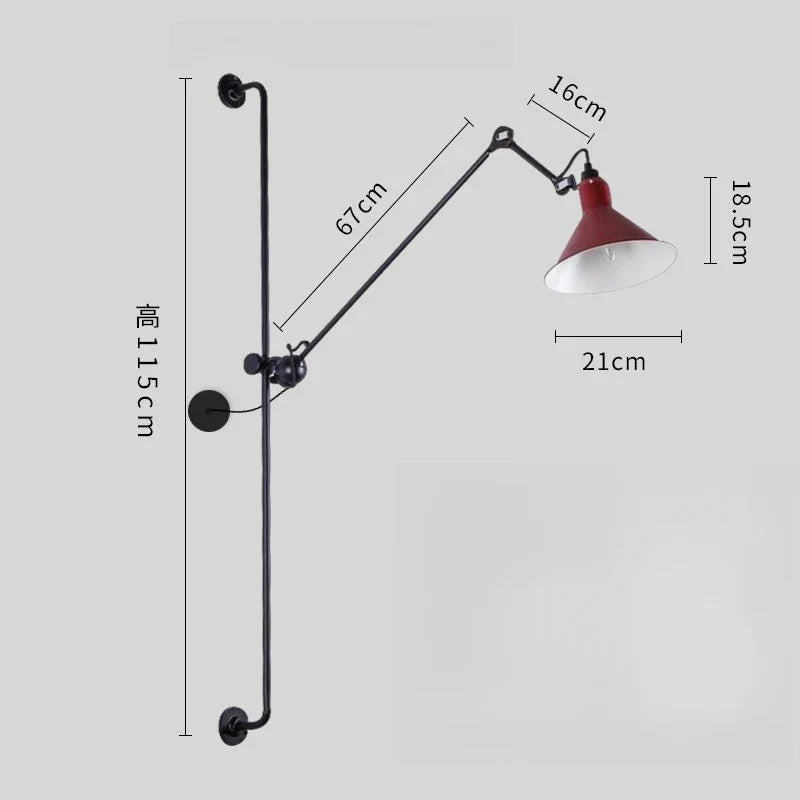 Afralia™ Adjustable Rotating LED Wall Lamp for Bedroom & Living Room