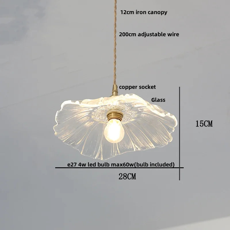 Afralia™ Brass Glass LED Pendant Light: Nordic Modern Simple Home Decor Hanging Lamp