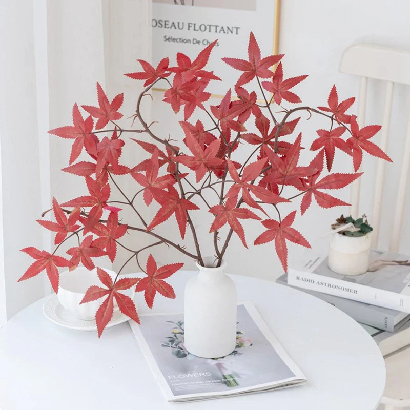 Afralia™ Artificial Maple Leaf Bouquet for Wedding and Home Decor