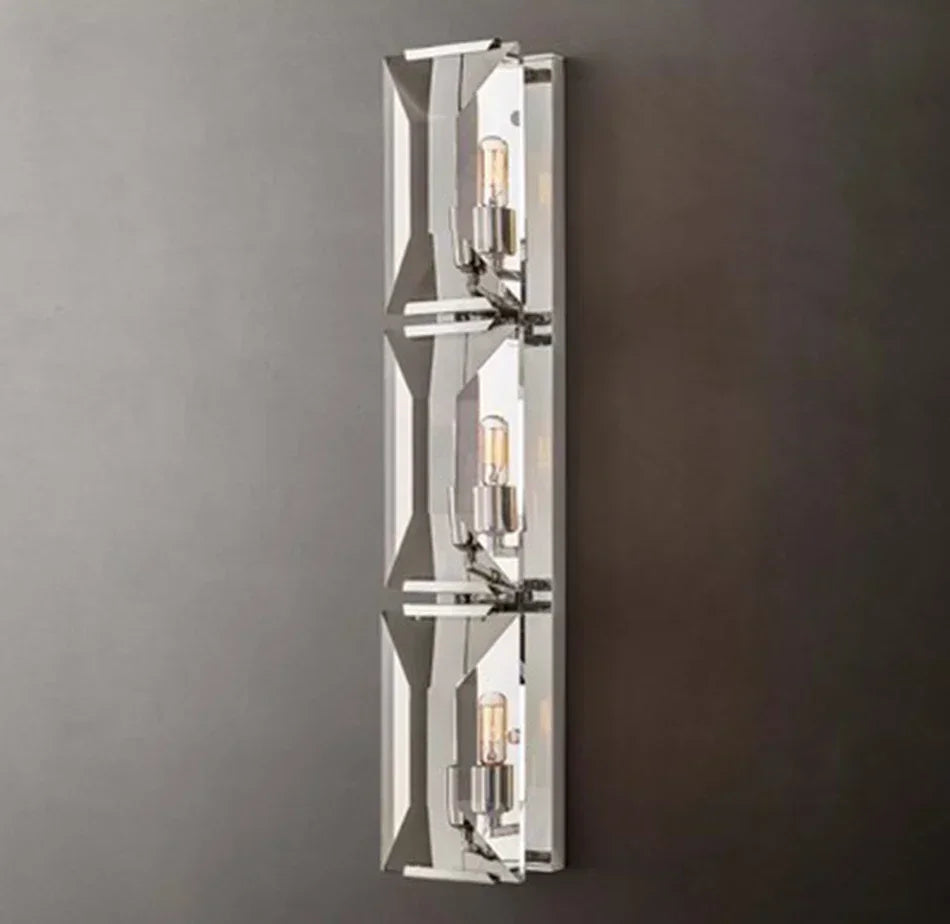 Afralia™ Crystal LED Wall Sconces - Retro Style Bedroom Living Room Wall Lamp