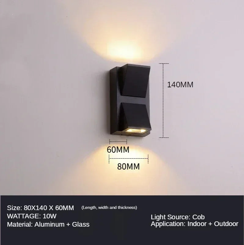 Afralia™ Outdoor LED Wall Lamp - Waterproof Porch Lights for Garden