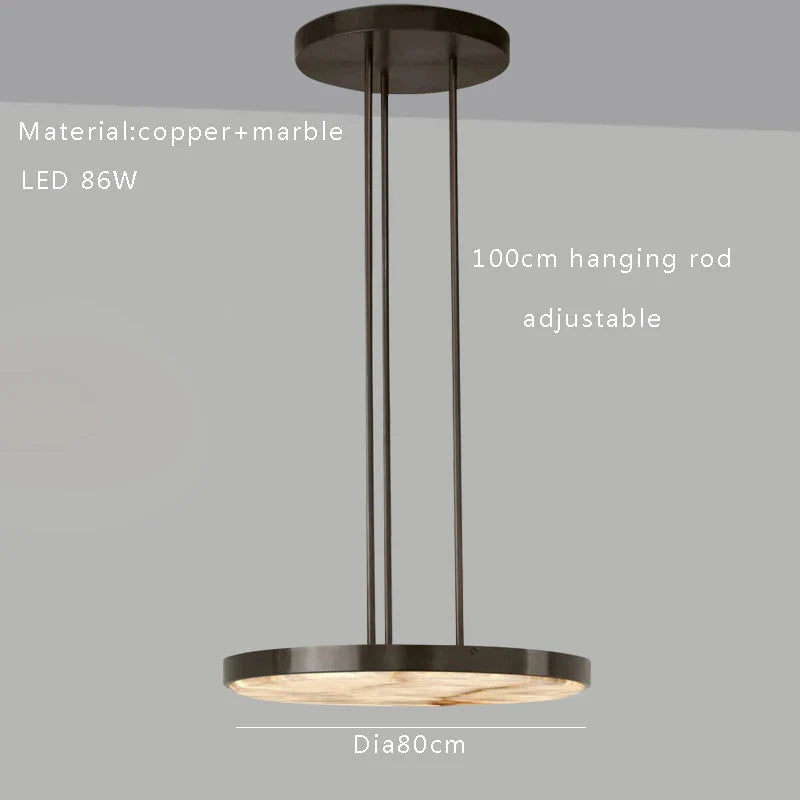 Afralia™ Black Gold Lucite Pendant Light, Vintage Round Ceiling Lamp Fixtures