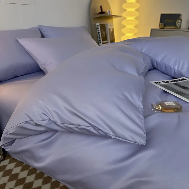 Afralia™ Summer 2025 Nude Skin-Friendly Bed Sheet Set for Double-Sided Sleeping