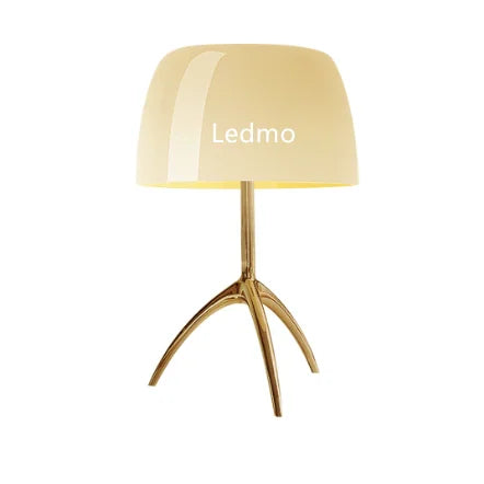 Afralia™ Glass Shade Table Lamp: Designer Tripod Desk Light for Bedroom