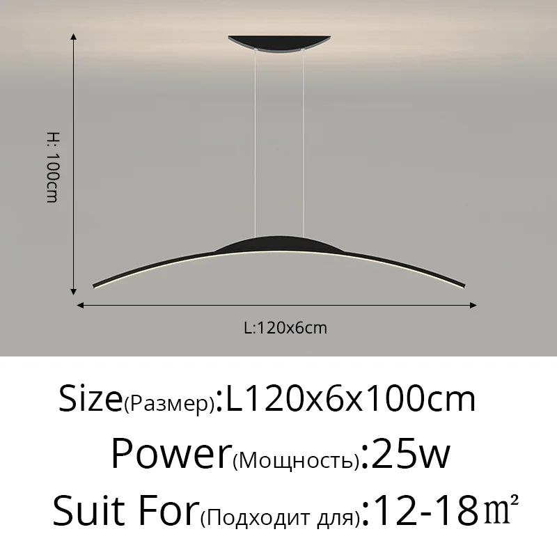 Afralia™ LED Ceiling Pendant Lamp: Minimalist Chandelier, Height Adjustable, Home Decor Solution