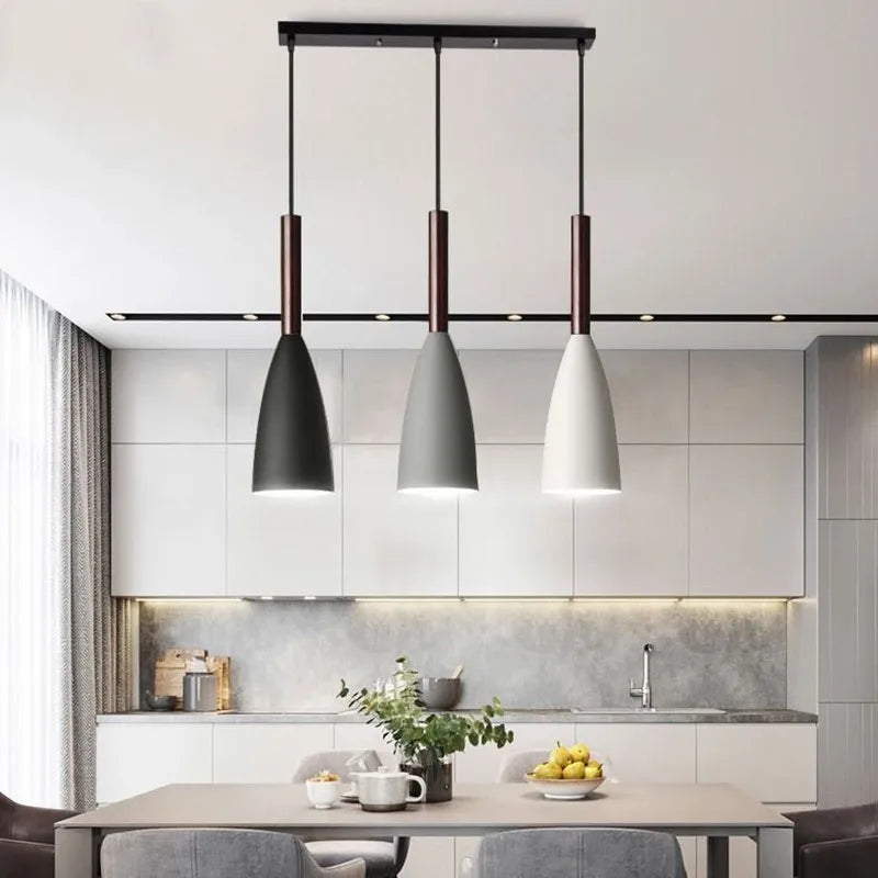 Afralia™ Nordic Minimalist 3 Pendant Lighting for Dining Table Kitchen Island