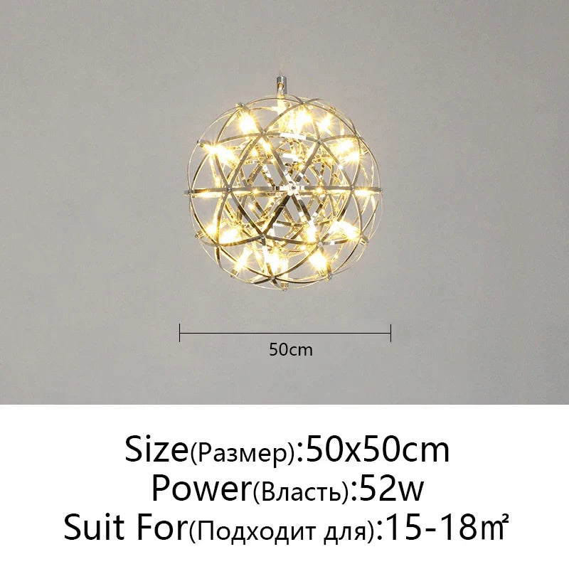 Afralia™ Ball Fireworks Pendant Light: Nordic Modern LED Ceiling Lamp for Shop Decor