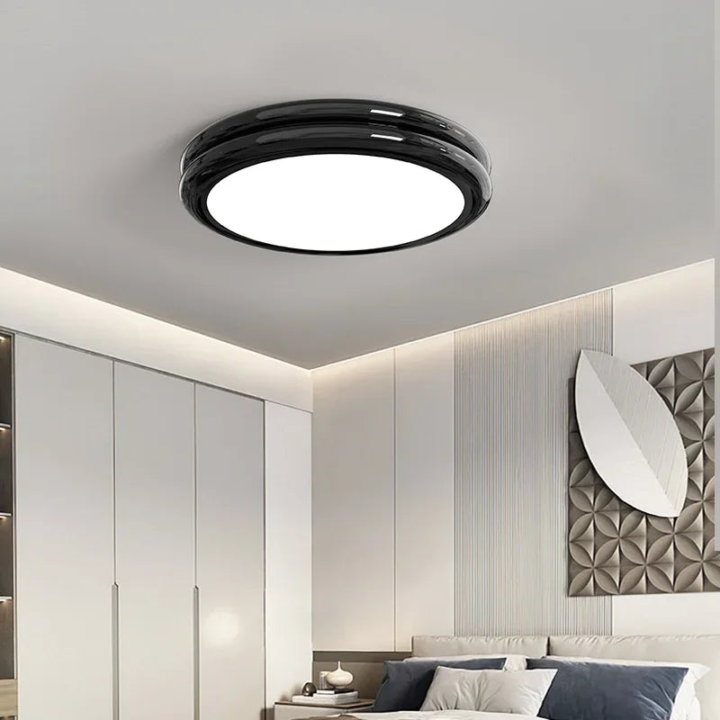 Afralia™ Modern Minimalist LED Round Ceiling Light for Bedroom Indoor Decor