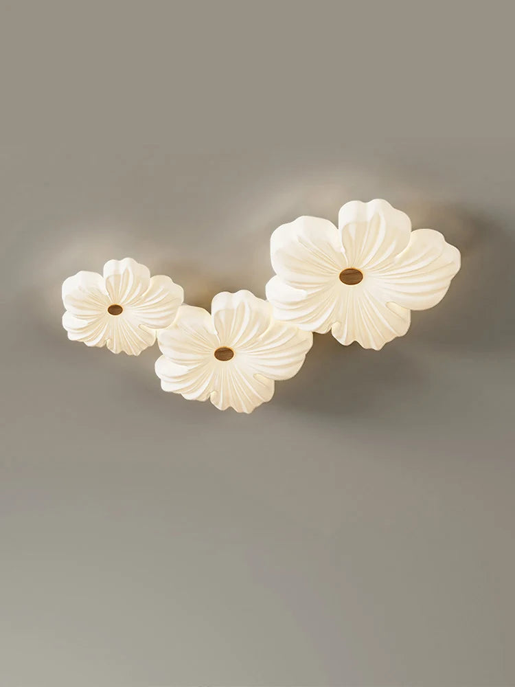 Afralia™ Cream Wind Eye Protection Ceiling Light for Living Room and Bedroom