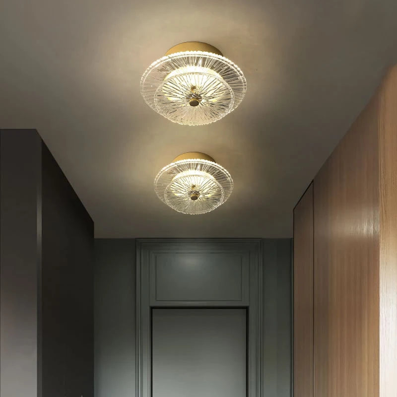 Afralia™ Modern Luxury Crystal Ceiling Lamp: Creative Lighting Fixture for Hall, Bedroom