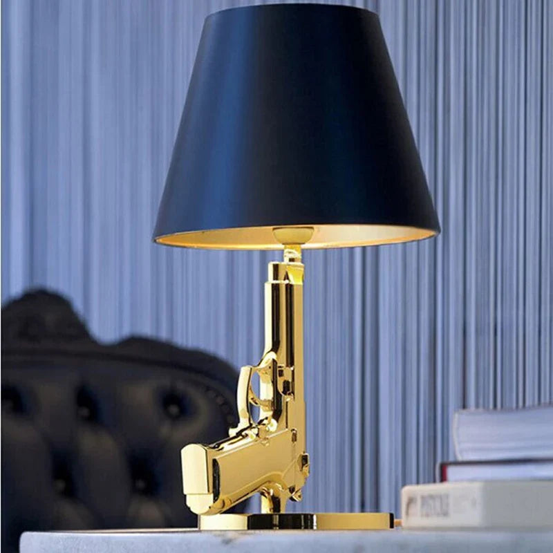 Afralia™ AK47 Gold LED Floor Lamp - Modern Designer Corner Light for Living Room