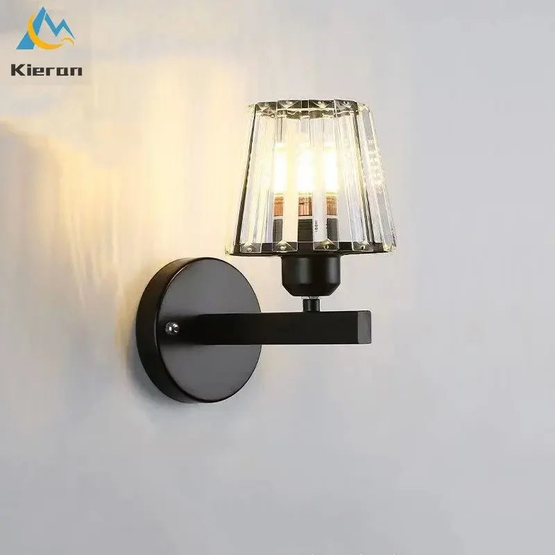 Afralia™ Modern Crystal LED Wall Lamp for Elegant Living Spaces