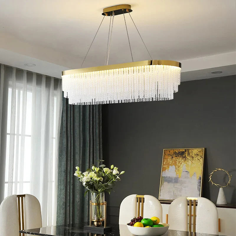Afralia™ Crystal Modern Ceiling Chandelier Lights for Luxury Home Decorations